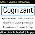 Direct Interviews At Cognizant - Nov to Dec 2016 || Salary : Rs 38,000 per month Freshers & Exp || Apply Now