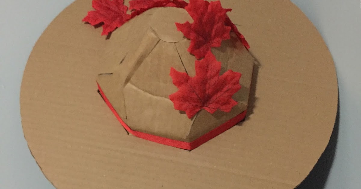 Stick This Cardboard Mountie Hat Canada Day