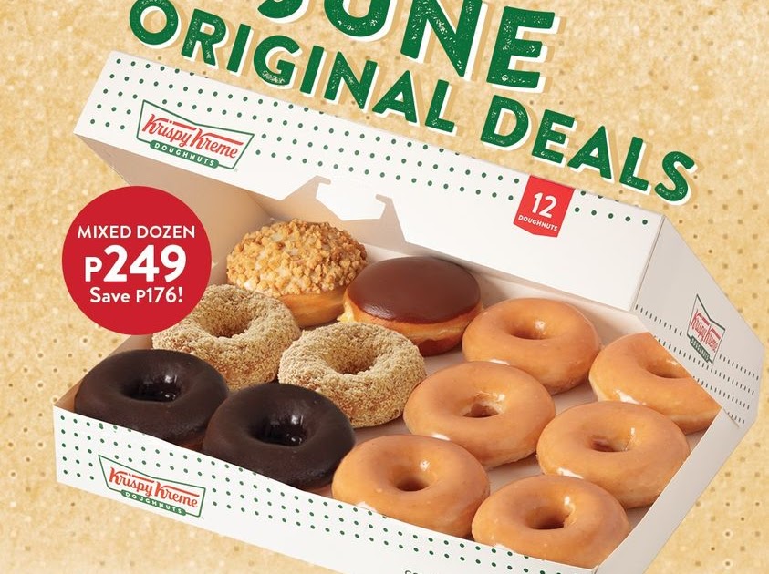 Manila Shopper SAVE ₱176 with Krispy Kreme's June Original Deals