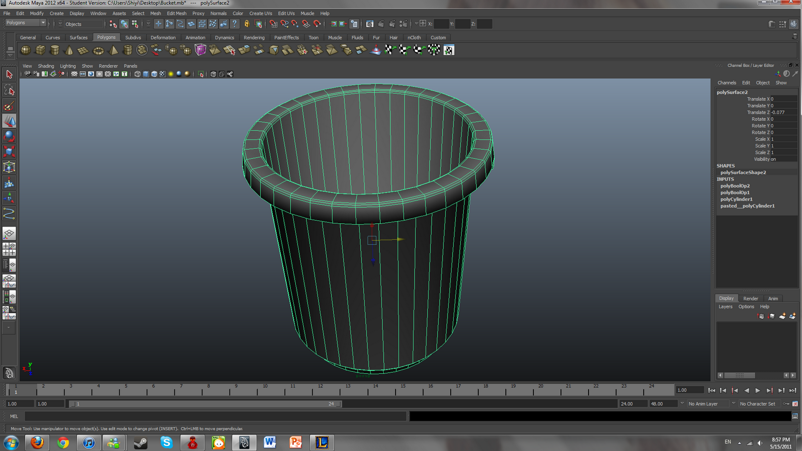 kiddOs's 3D WORLD: Week 3 Lab 2 (Bucket)