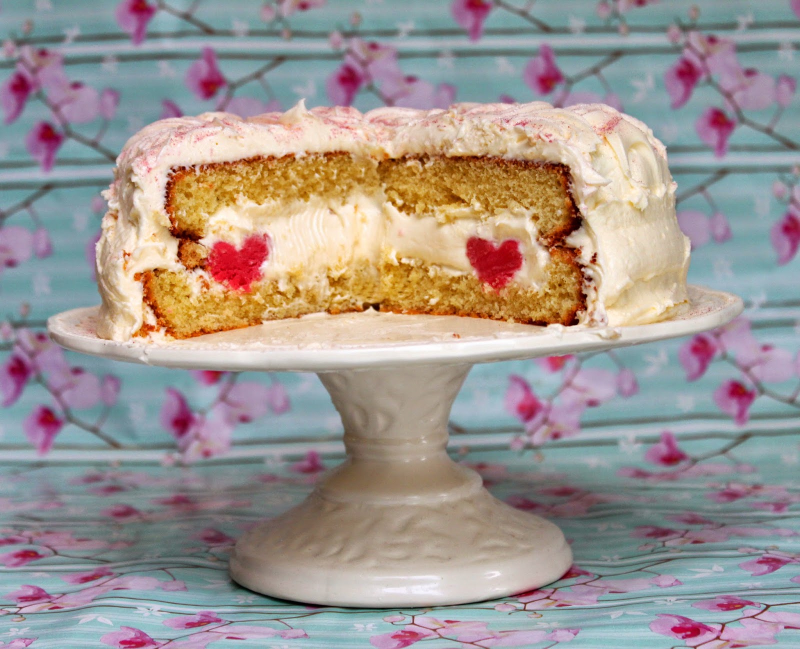 Pudding Pie Lane Champagne Heart Cake