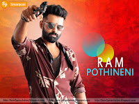 no. 1 dilwala hero pic, actor ram wallpaper download in floral shirt with specs and gun [बन्दूक इमेज]