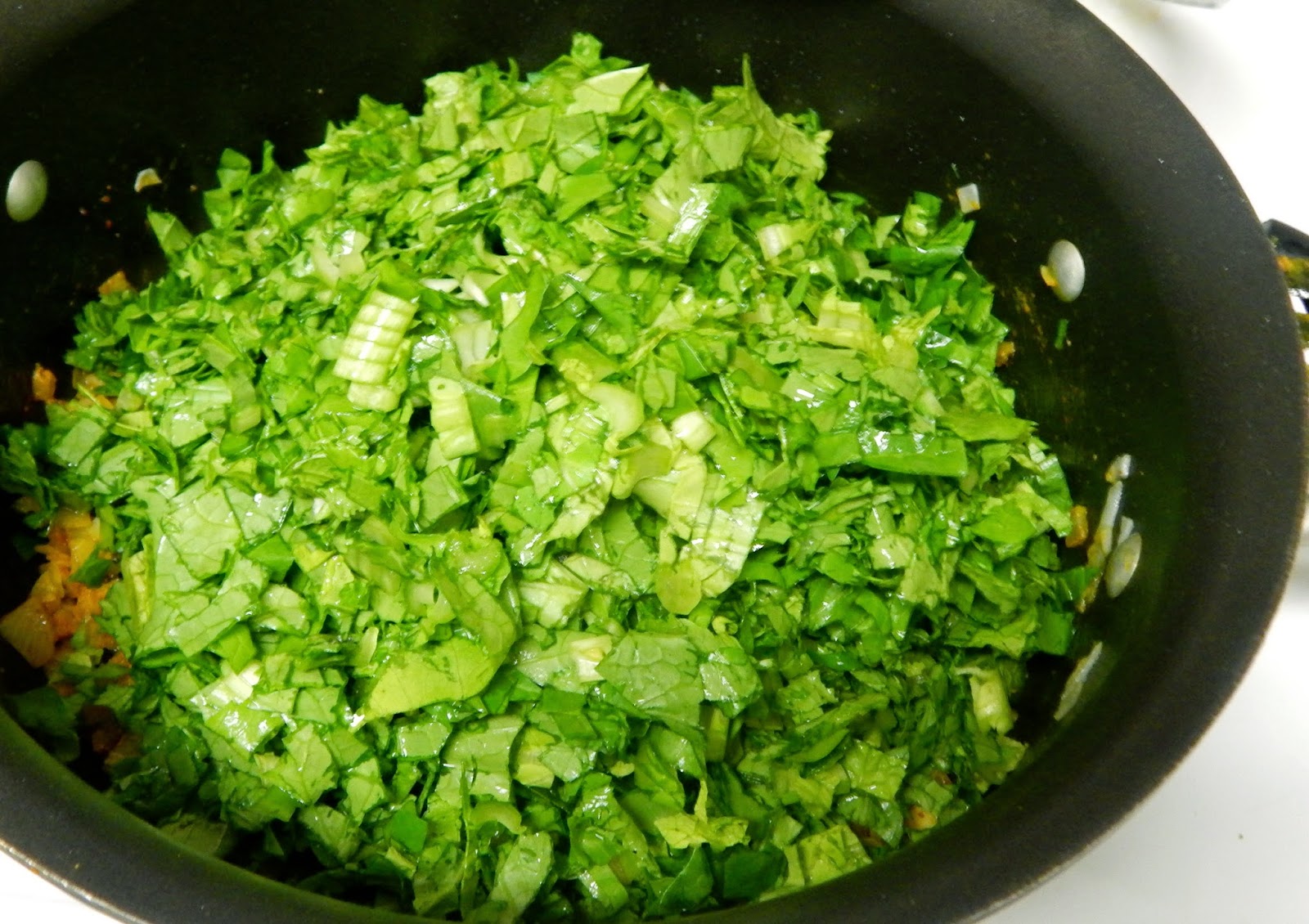 Palatable dishes from Jess's kitchen ) Thoran with Mustard greens