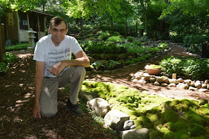 Dale in the Japanese-style garden