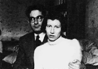 Natalia Ginzburg (née Levi) with her husband, the  leading anti-Fascist figure, Leone Ginzburg