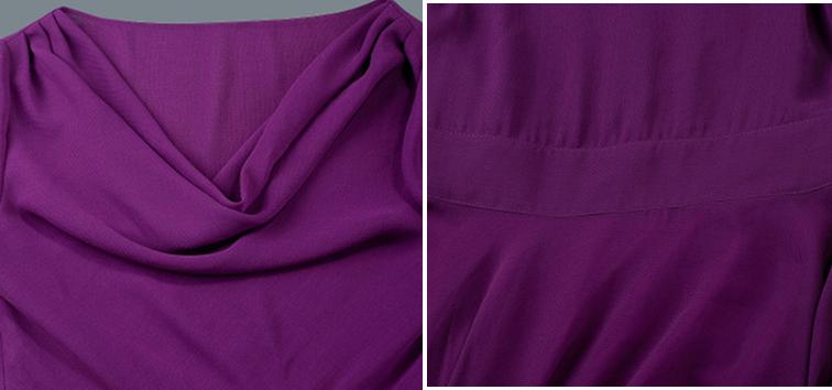 Duchess Fashion: Malaysia Online Clothes Shopping: Purple Drape Collar ...