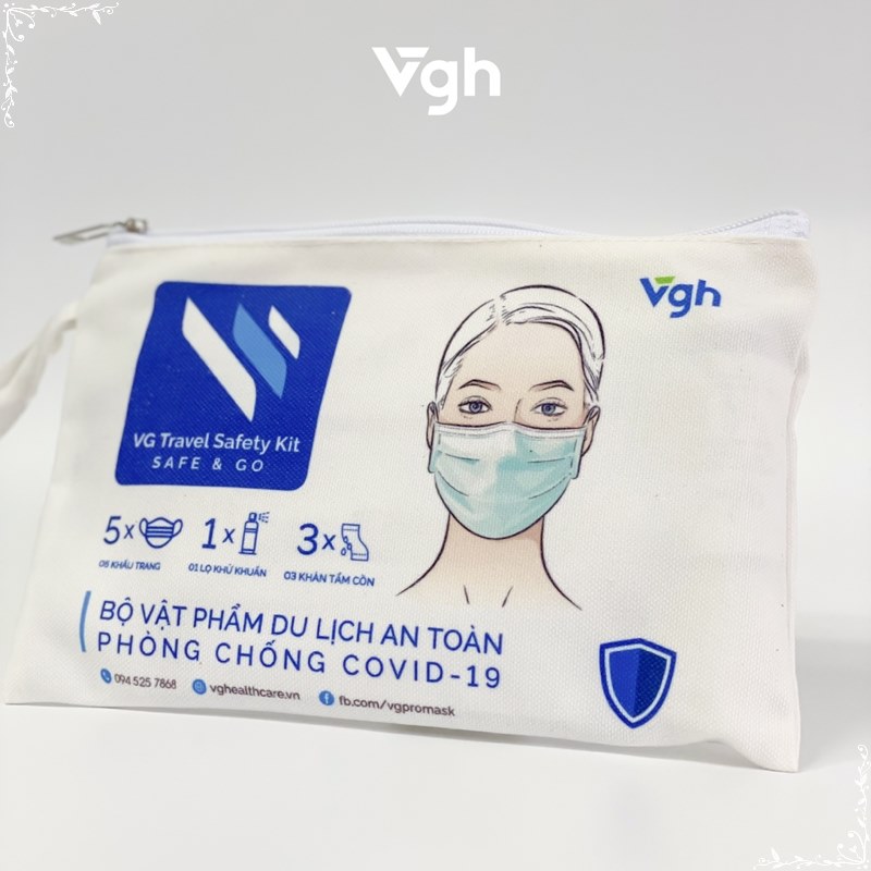 VG Healthcare Combo 2 Bộ vật phẩm du lịch an toàn phòng chống dịch COVID-19 24 27 tctshop vn