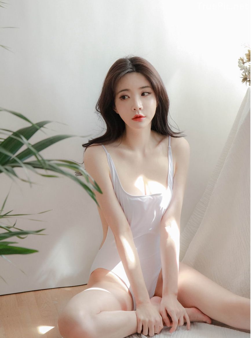 Korean model and fashion - Yoo Gyeong - Black Red White Lingerie