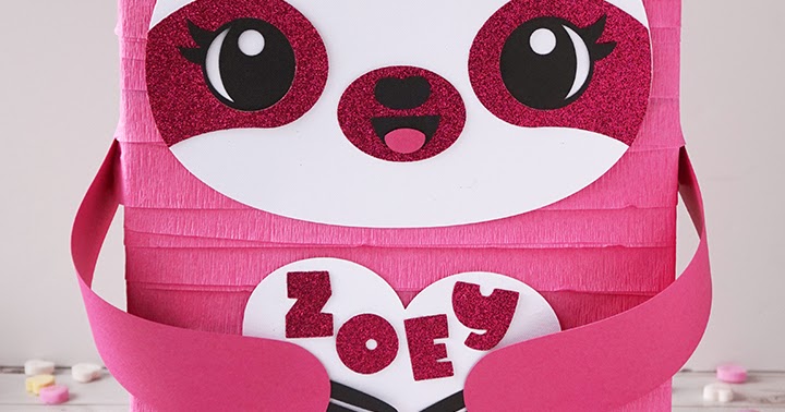Sloth Valentine Card Box with Free Cut File | artsy-fartsy mama