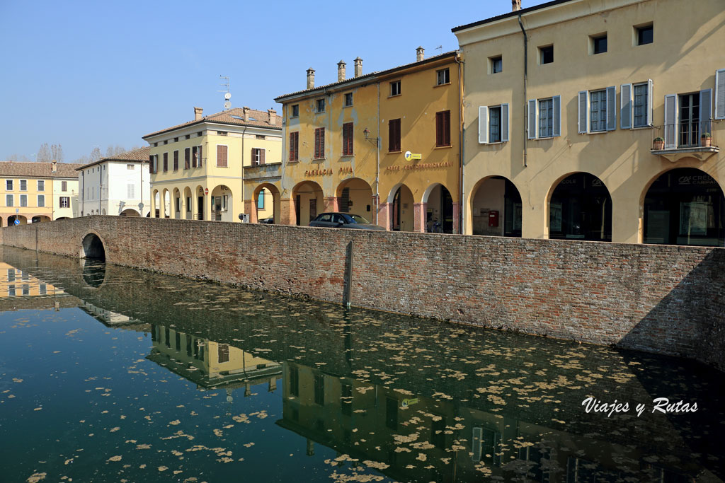 Casas de la población italiana de Fontanellato