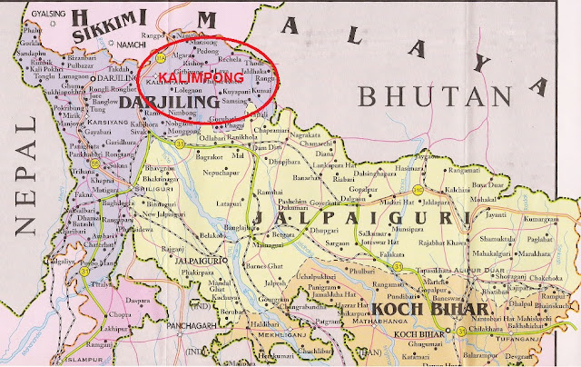 Kalimpong as a tract of Leasehold Land, rented from Bhutan