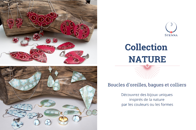 Collection Nature : bijoux en pâte polymère Stenna bijoux