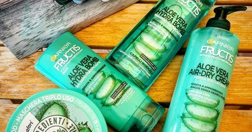 Recensioni Cosmetiche Garnier Fructis Linea Capelli Aloe Vera Hydra Bomb