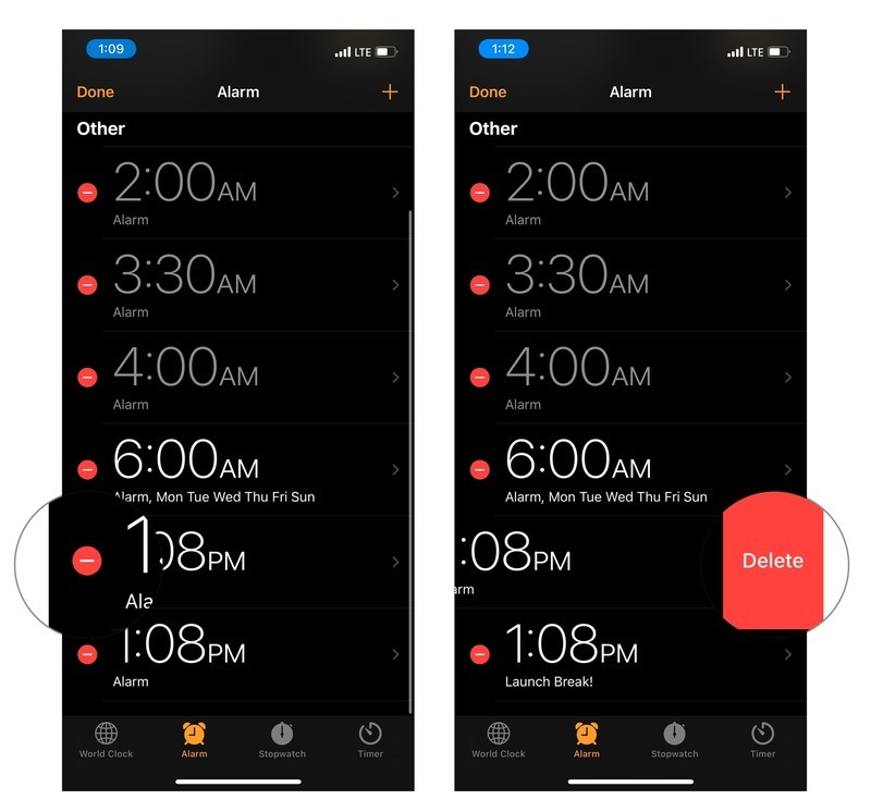 How do i set, edit and turn on or off alarms and others setting on