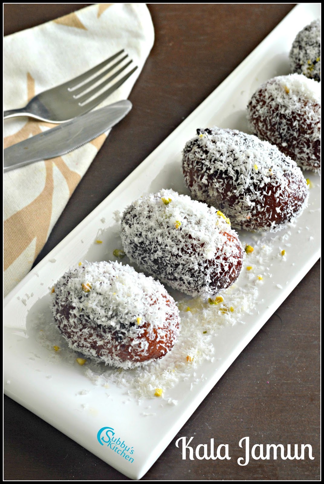 Kala Jamun Recipe How to make Kala Jamun with Nuts Filling Subbus