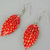 Leaf shapped earrings