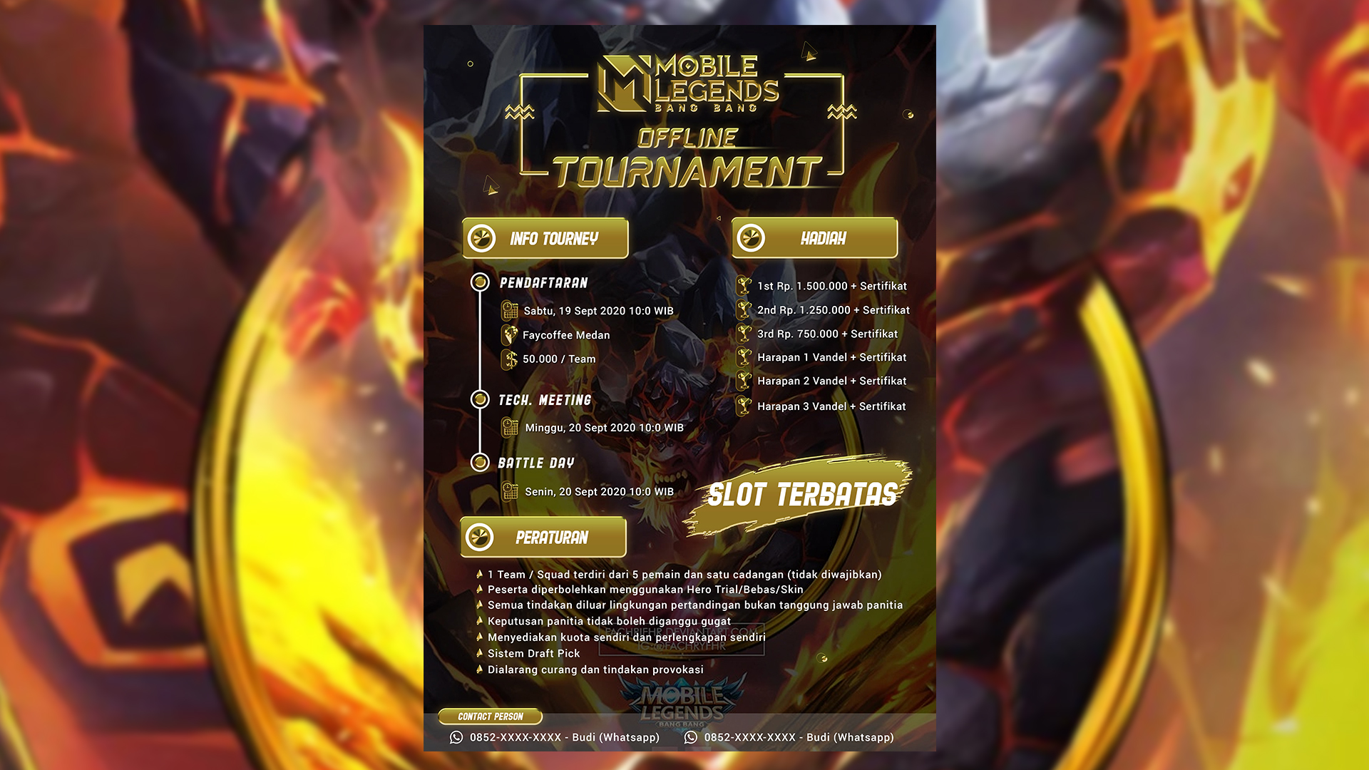 11+ Download template brosur turnamen mobile legend information