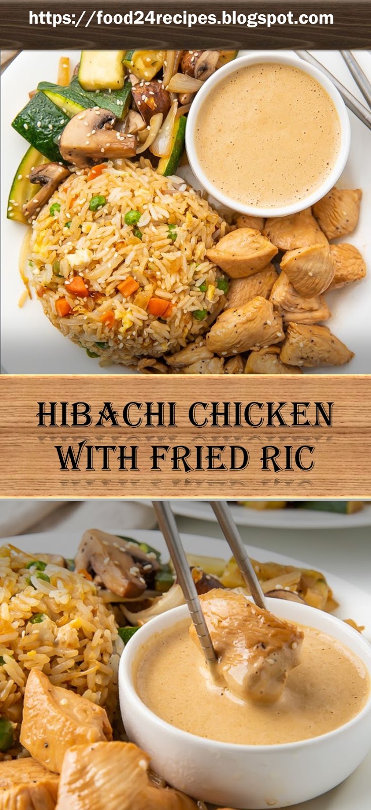 Hibachi Chicken with Fried Rice the 24 food