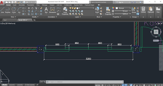 Tutorial Cara Membuat Notasi Pintu Geser AutoCAD DYJ