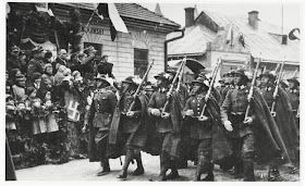 Polish mountain infantry -  Parade of Podhale Rifles circa 1936