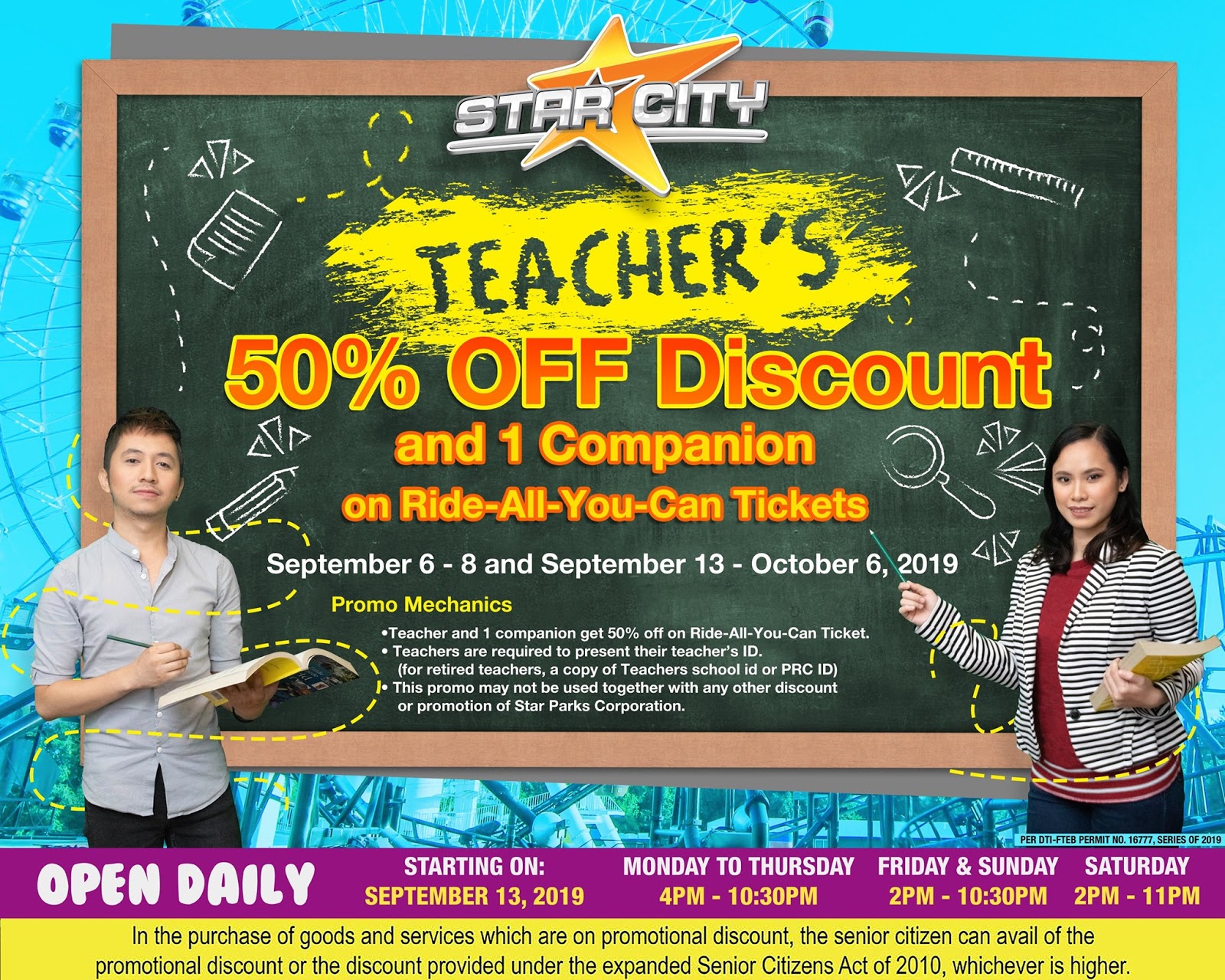 Manila Shopper Star City Promo for Teachers SeptOct 2019