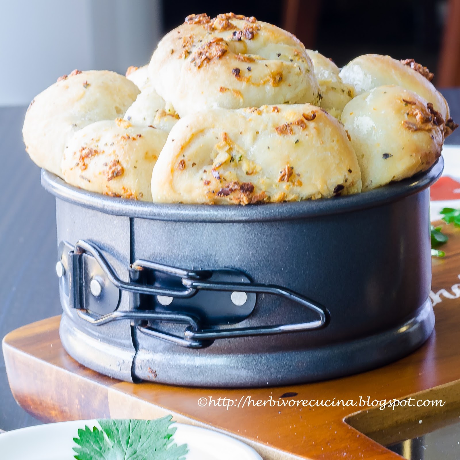 Herbivore Cucina Roasted Garlic Monkey Bread