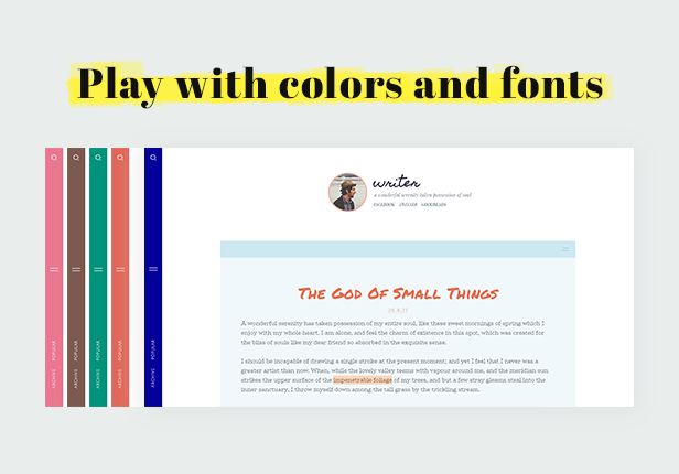 Writer - Minimal Personal Blogger Theme - 1