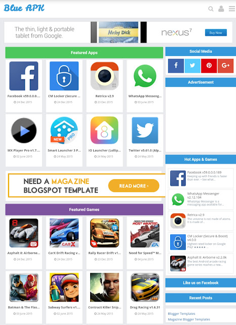 apk blogger Theme Like Play store 