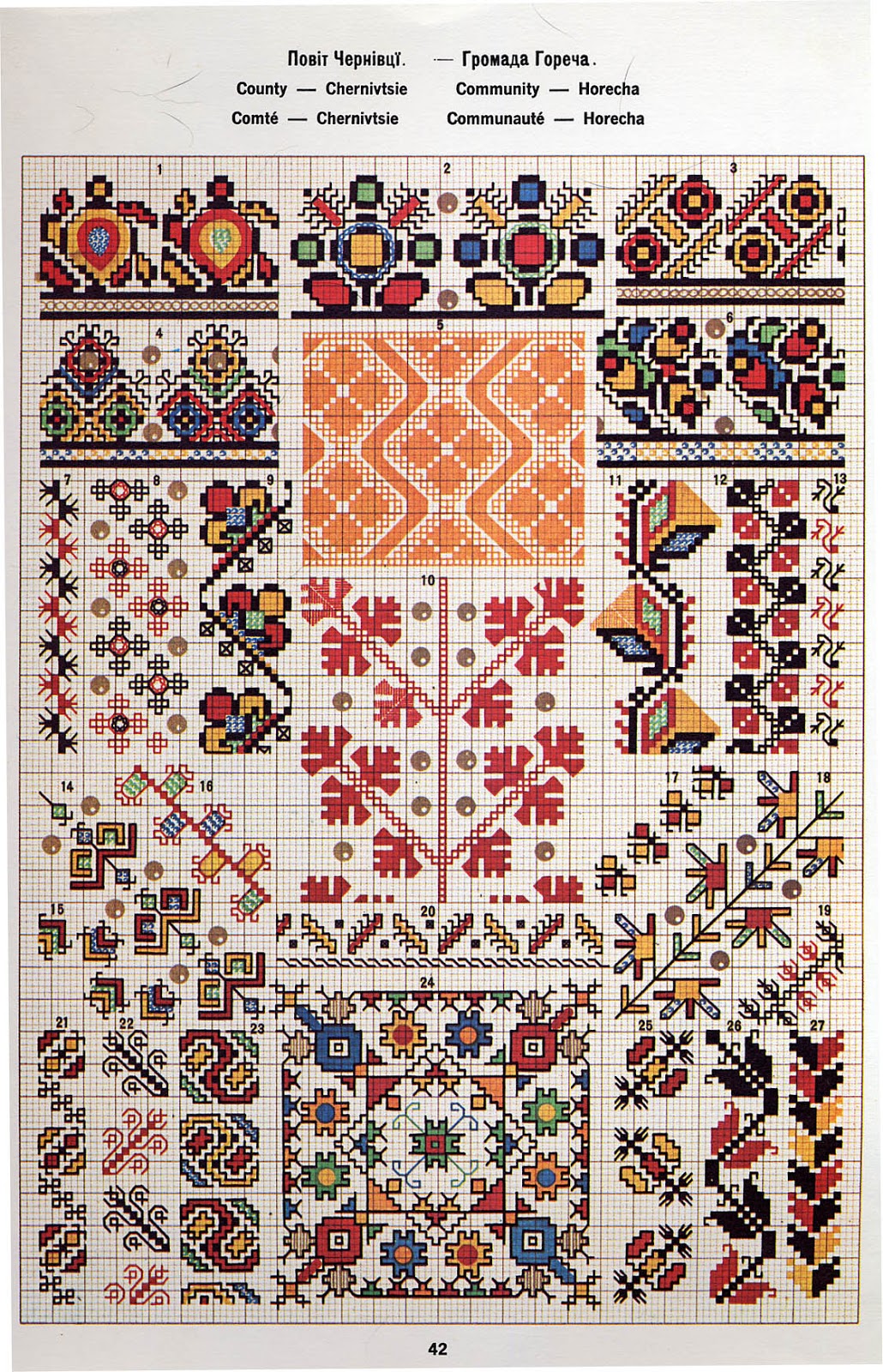 FolkCostume&Embroidery: Ukrainian and Romanian embroidery of Bukovyna ...