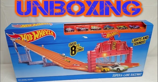 hot wheels 6 lane raceway amazon
