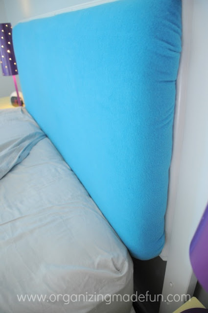 turquoise headboard tween room girl