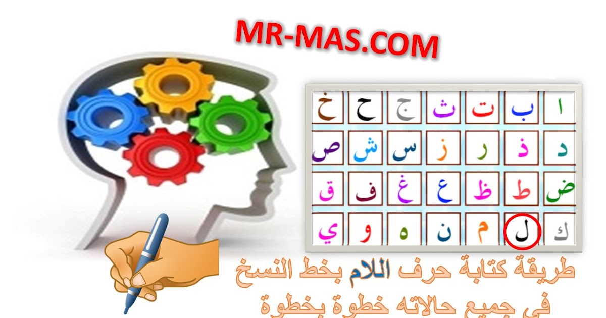 طريقة كتابة حرف اللام بخط النسخ في جميع حالاته فيديو الماس لتطوير الذات