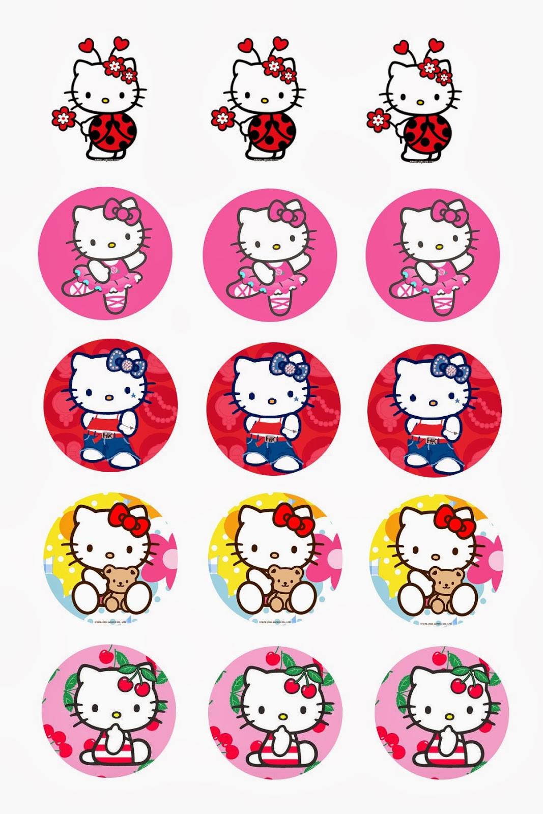Hello Kitty Party Free Printable Cupcake Toppers Or Labels Oh My Fiesta In English Hello Kitty Party Free Printable Cupcake Toppers Or Labels Oh My Fiesta In English
