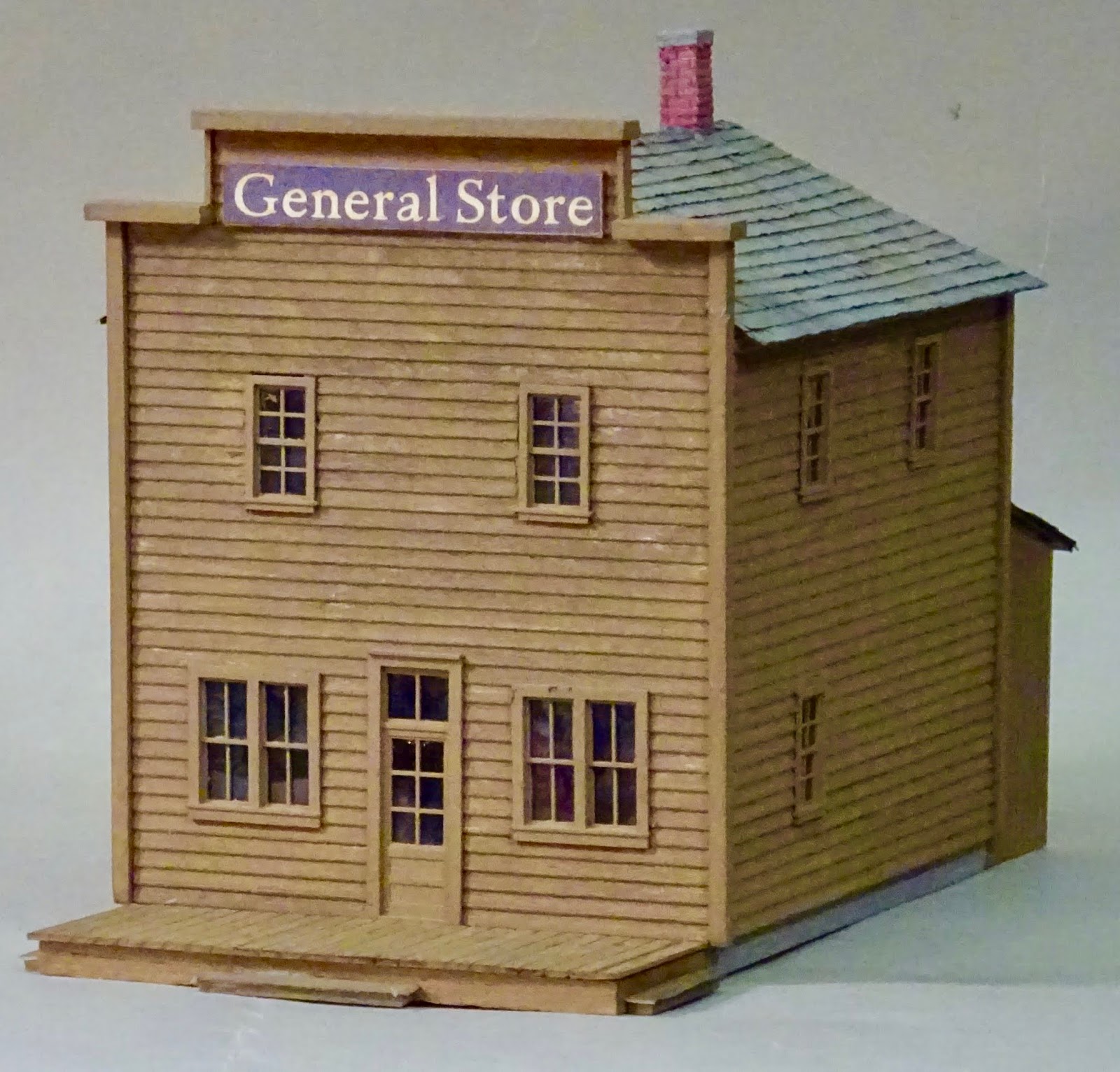 Model Railroad Minutiae General store structure complete
