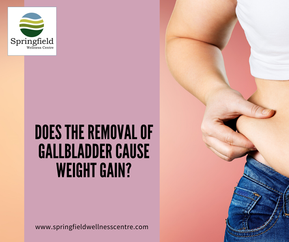 Does the removal of gallbladder cause weight gain?