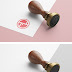 Wooden Stamp Mockup - Bittu Editx