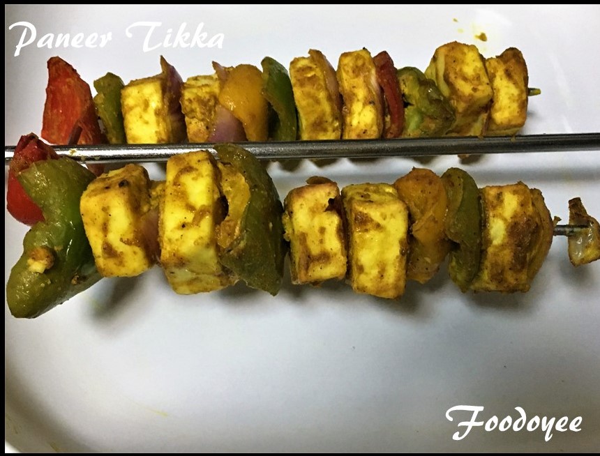 Paneer Tikka In a Microwave.