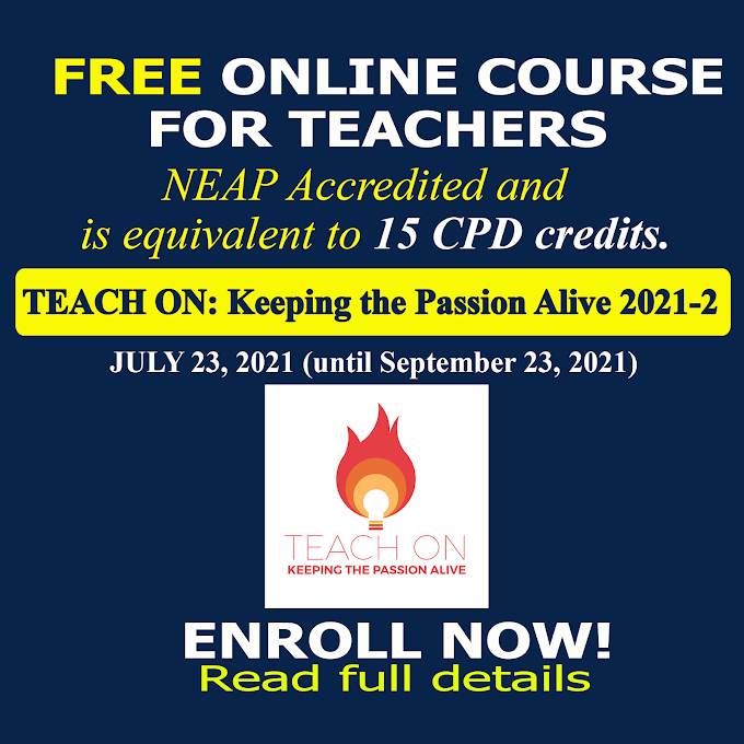 FREE NEAP Accredited Online Course for Teachers  with 15 CPD credits | July 23 - September 23, 2021 | Enroll Now