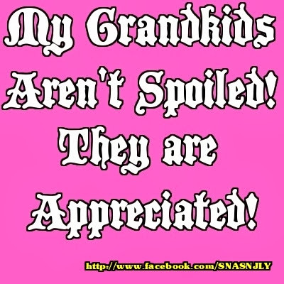 My Grandkids aren't spoiled! They are appreciated