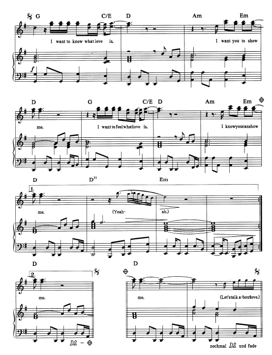 I Want to Know What Love Is (Foreigner) by M. Jones on MusicaNeo