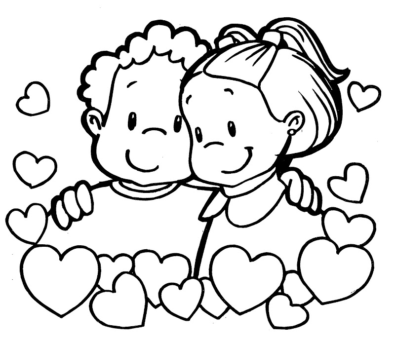 14 de febrero: Día de San Valentín - Dibujos para colorear. - Ciclo Escolar
