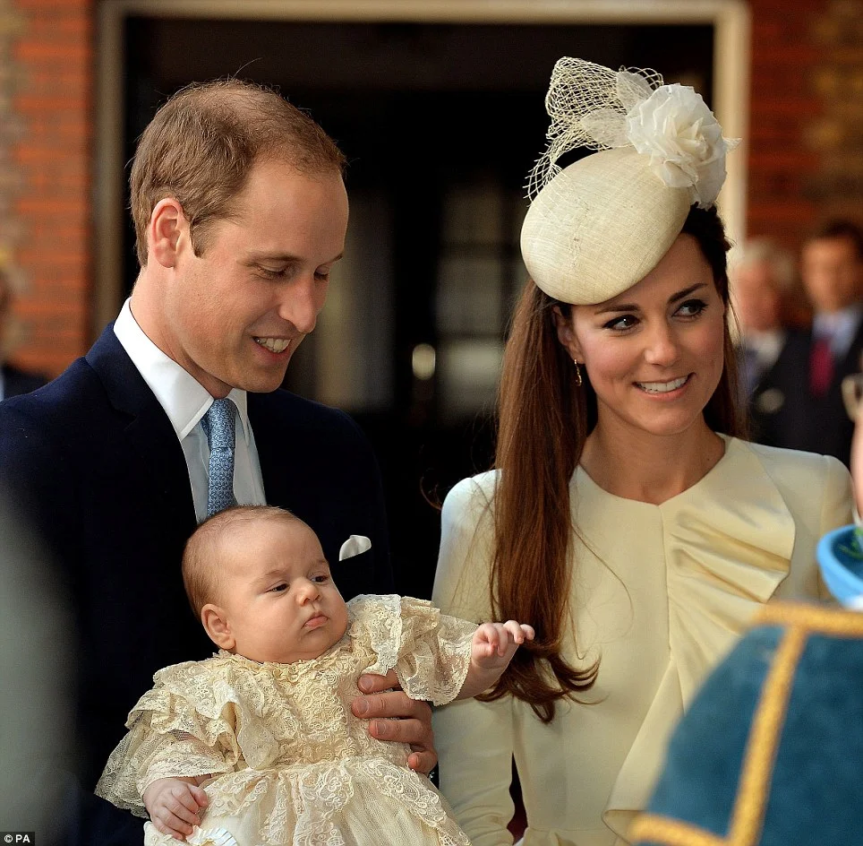 In an historic ceremony which brought together four generations of the Royal Family, the three-month-old future king was christened by the Archbishop of Canterbury in the Chapel Royal at St James’s Palace yesterday.