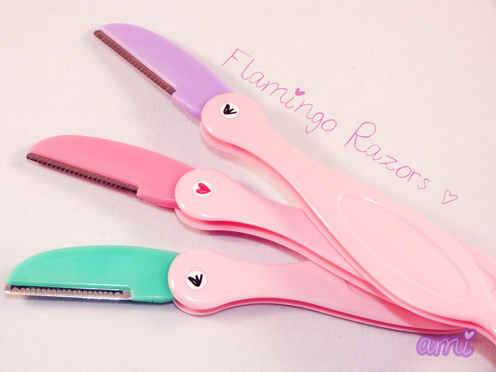 dollpearls ♡ Etude house flamingo eyebrow razors