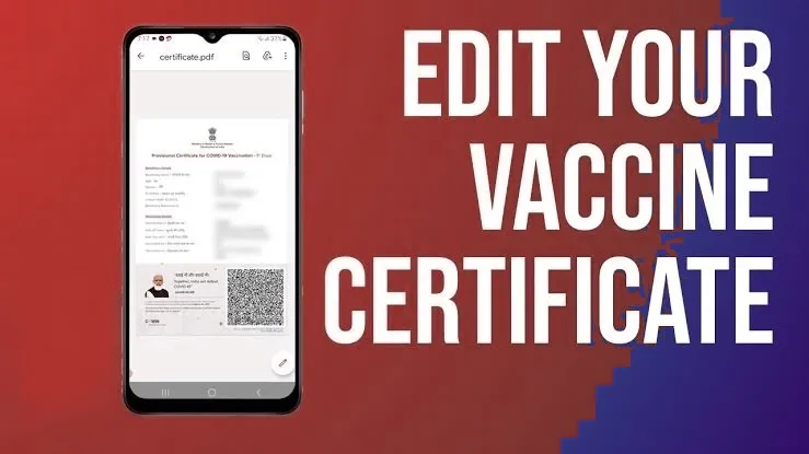 How to Correct Covid Vaccine Certificate