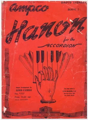 Hanon for the Accordion Book |تحميل كتاب تعليم آلة اكورديون