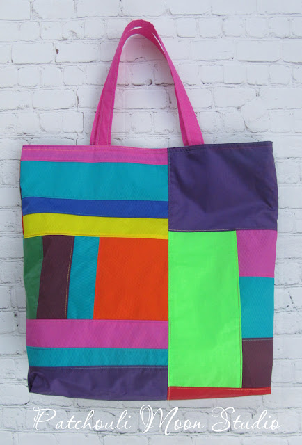 Patchouli Moon Studio~MIY Tote in Hot Air Balloon Ripstop Nylon Fabric