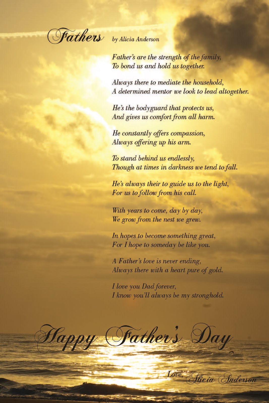 iAMAndersonDesigns: Mother's and Father's Day Poems