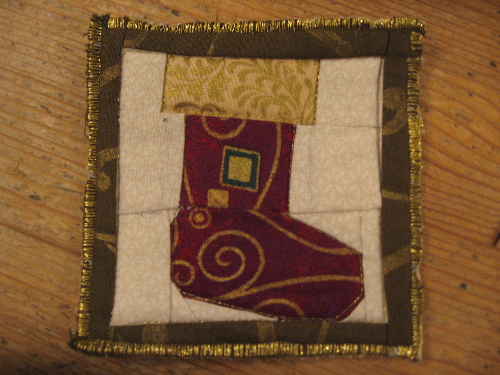 Kate's Quilting (and other arty stuff) Advent Calendar, Day 15 Stocking