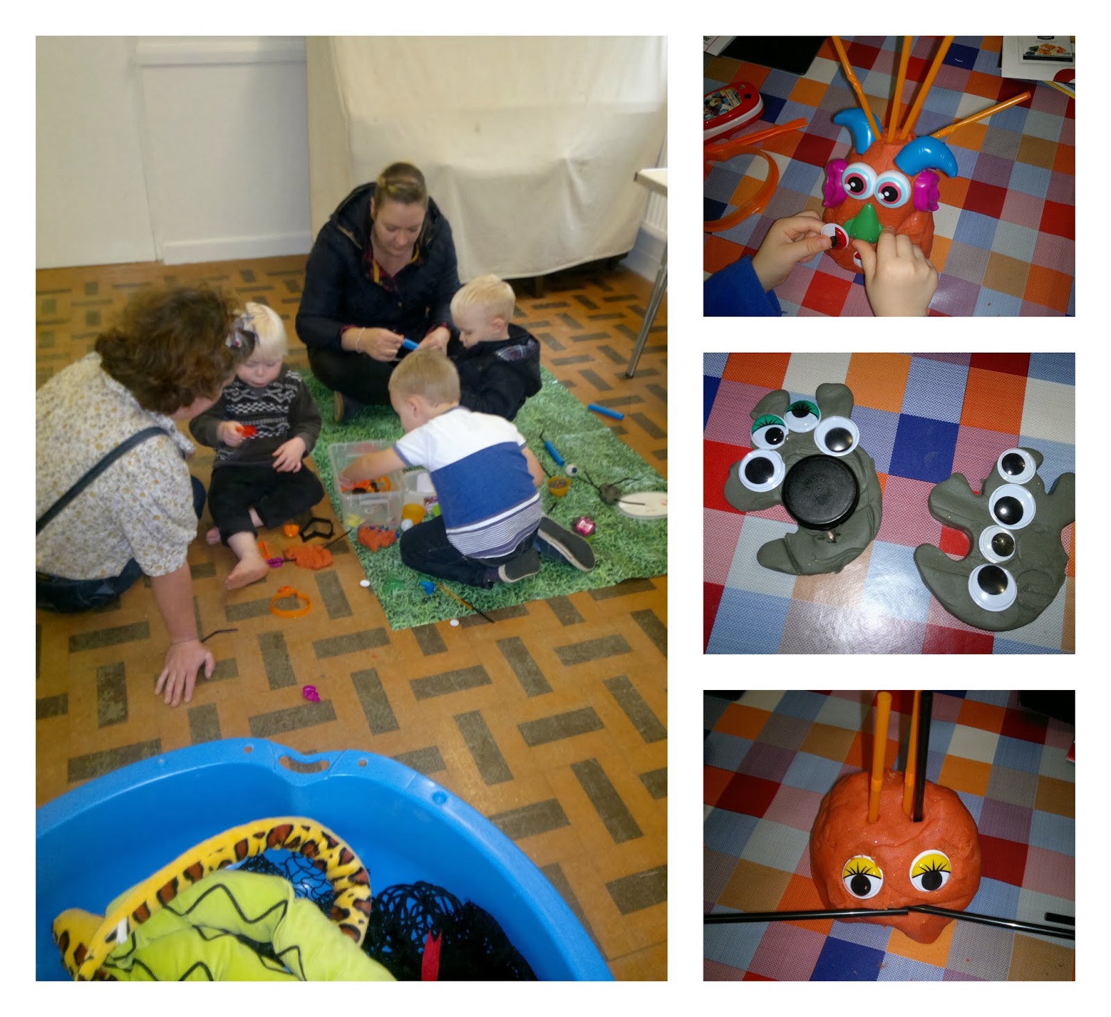 Play dough Station & 1/2 a pic of the soft toy pool!