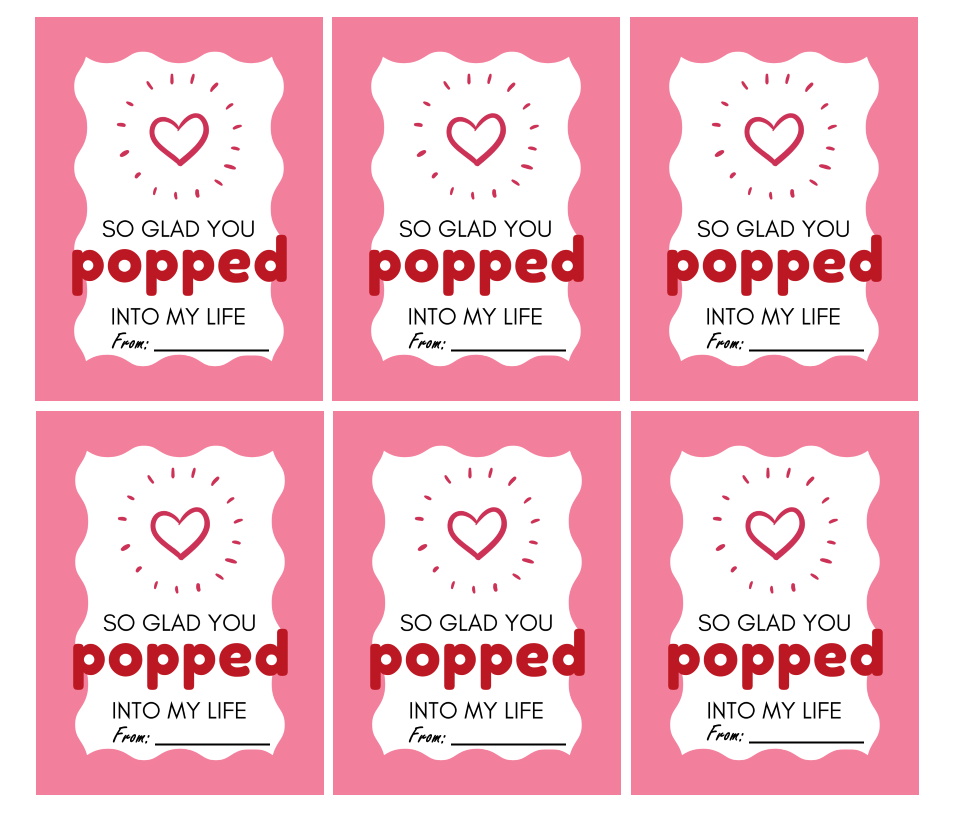 Pop Tart Valentine Set
